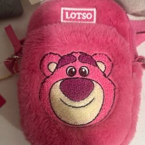 Pink Lotso Plush Crossbody Bag